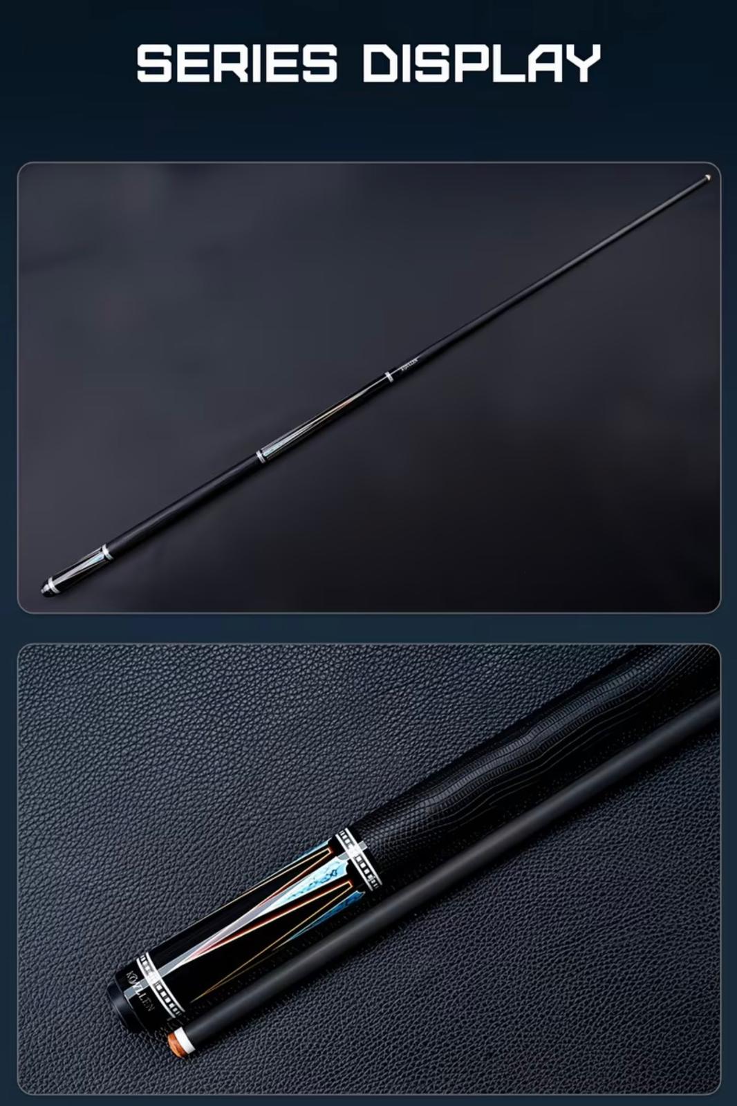 Konllen Series 2.0 AK-08F Professional Pool Cue Set – 12.5mm Tip with Case, Extension & Accessories